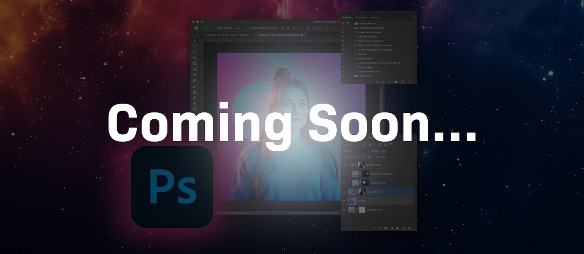 Photoshop and Automation Icon